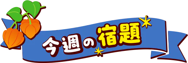 今週の宿題